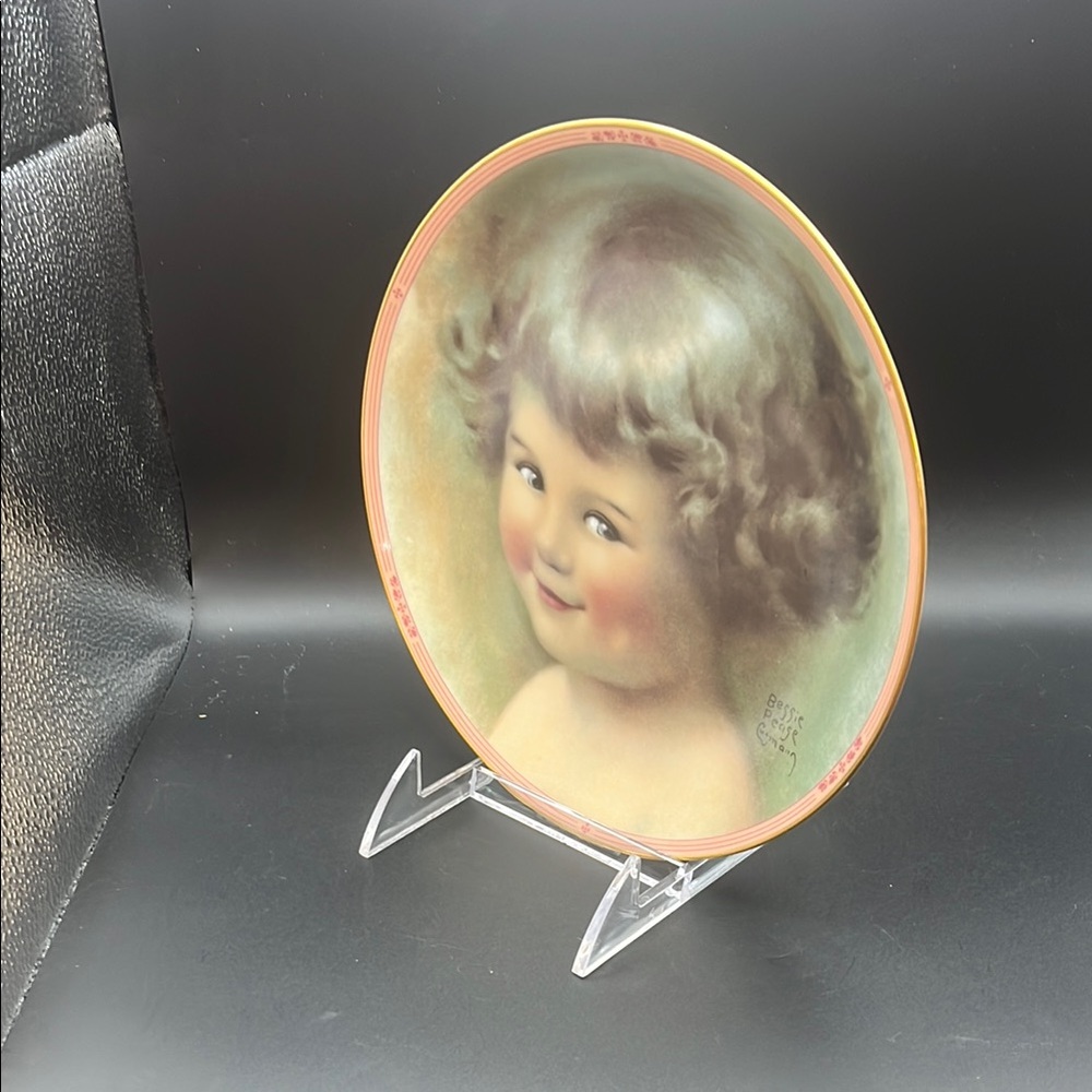 Vintage Decorative Plate with Child Portrait - Picture 5 of 5